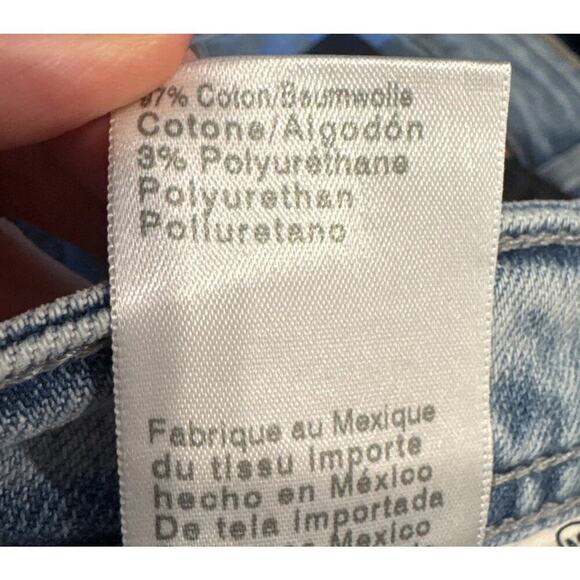 AG Adriano Goldschmied Size 29 Dylan Slim Skinny Blue Light Wash Jeans ALTERED - Picture 8 of 10